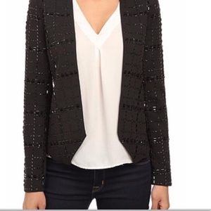 Michael Kors Black Beaded Jacket – Evening / Holiday, Size 6